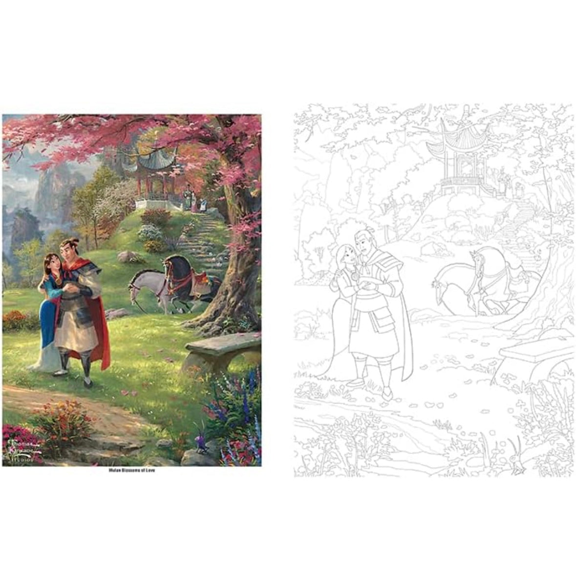 Disney Coloring Book By Thomas Kinkade
