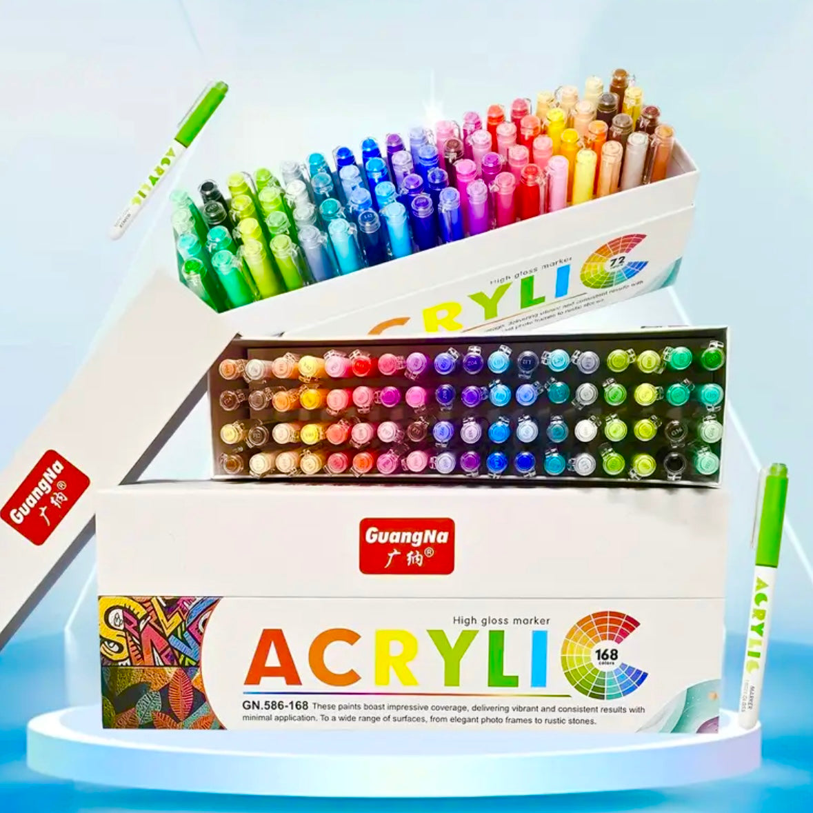 High Gloss Acrylic Pens (168 Colors)