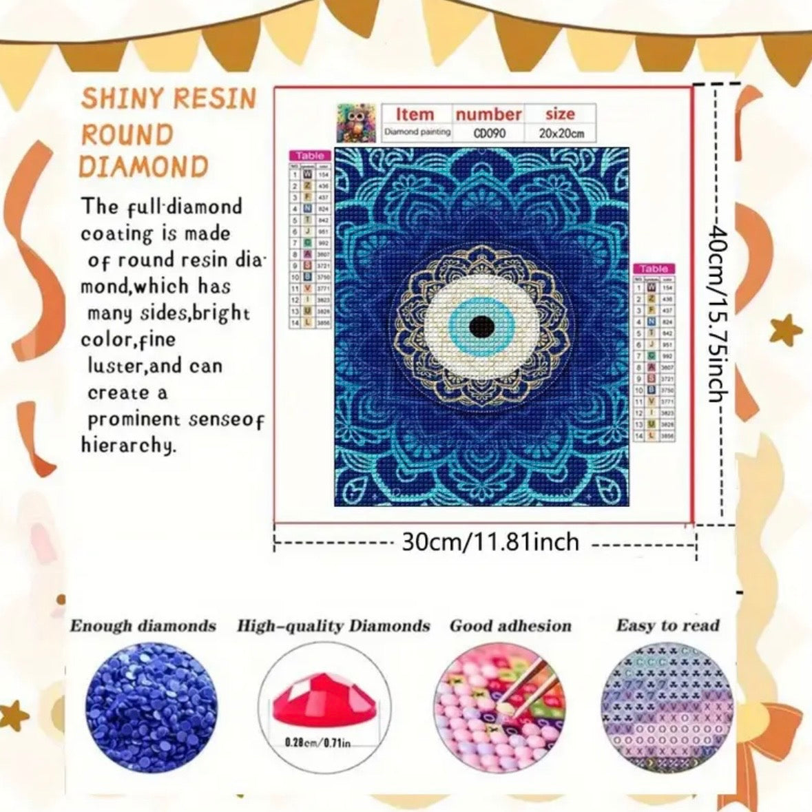Diamond Painting لوحة تركيب كريستال