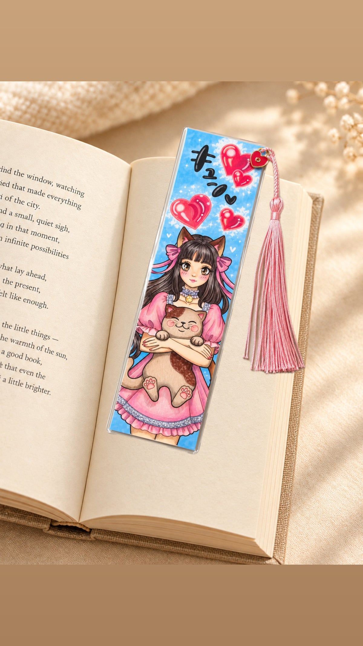 Hand Colored Bookmark