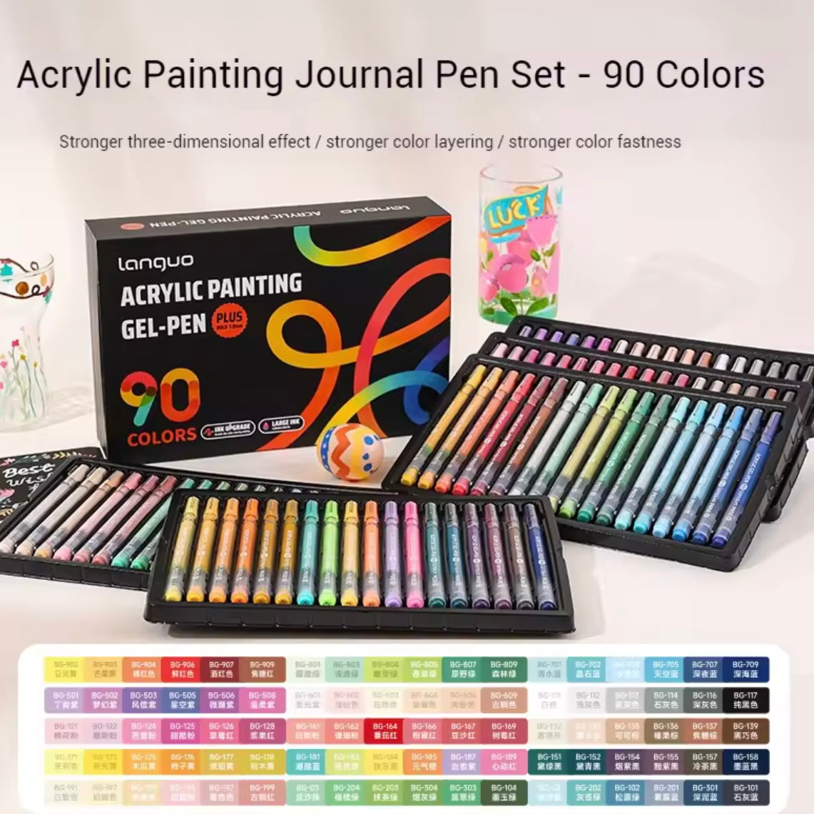 Languo Acrylic Gel Pens (90 Colors)