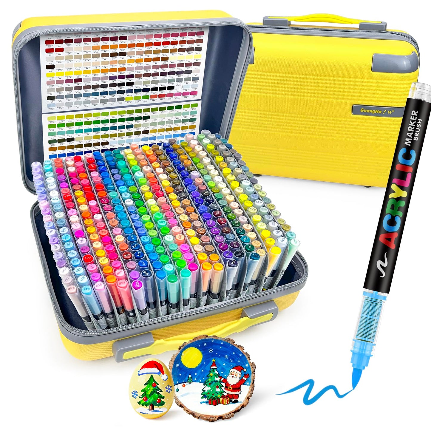 GuangNa Acrylic Markers - 360 colors (Brush)