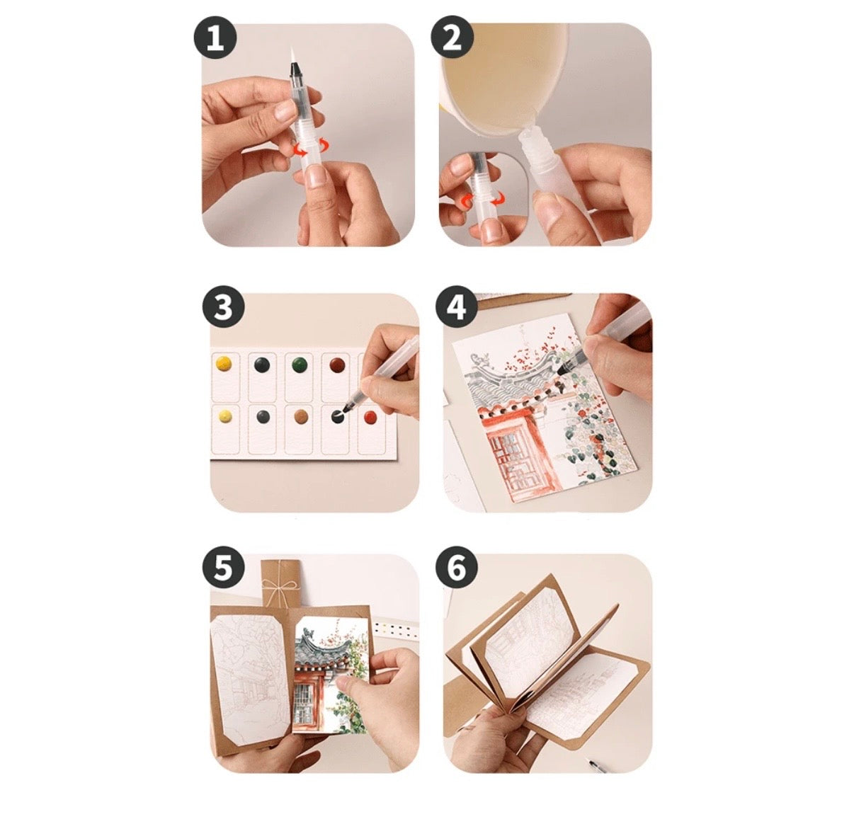 Watercolor Paper Set (Flowers)
