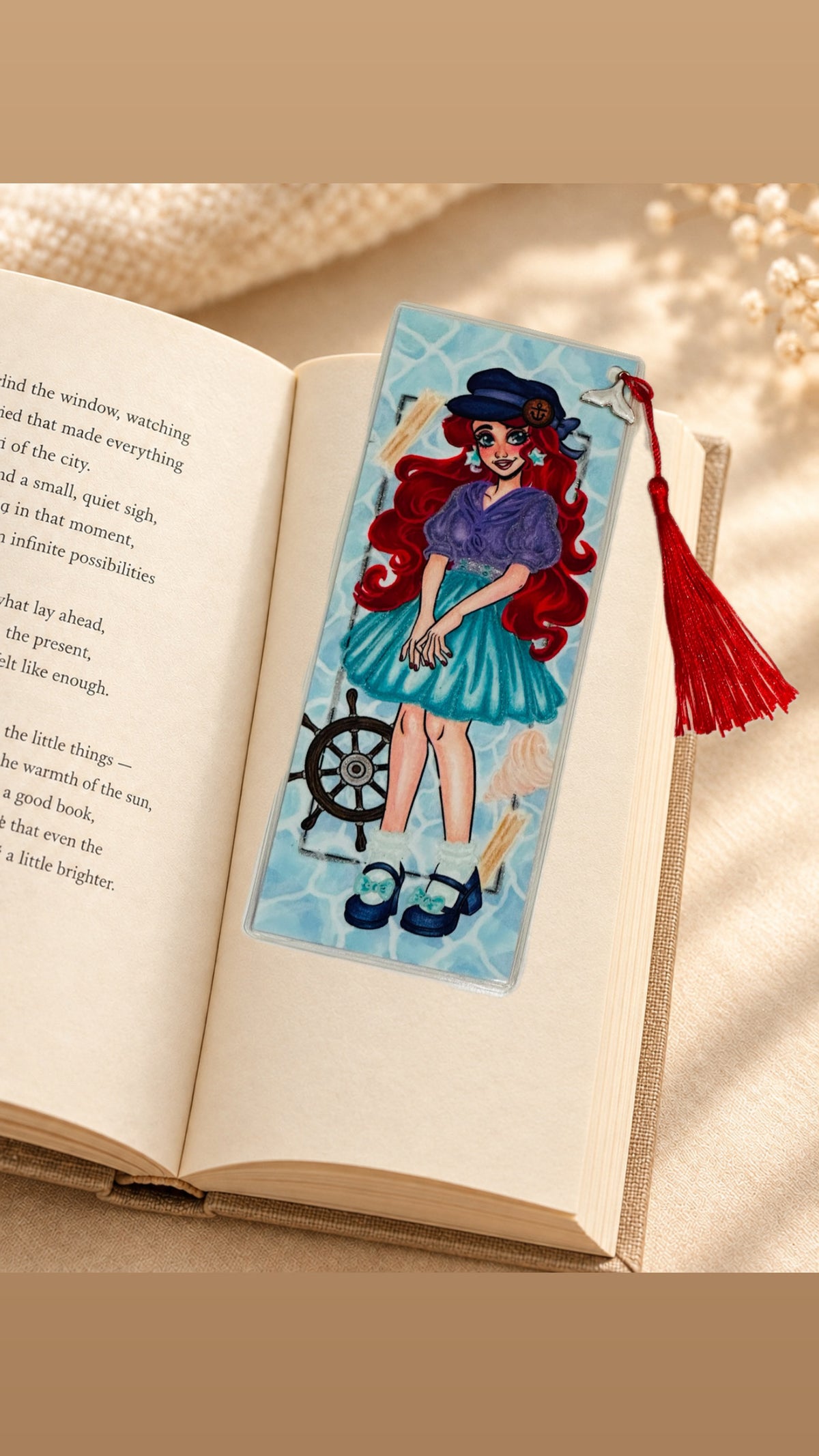Hand Colored Bookmark (Large)