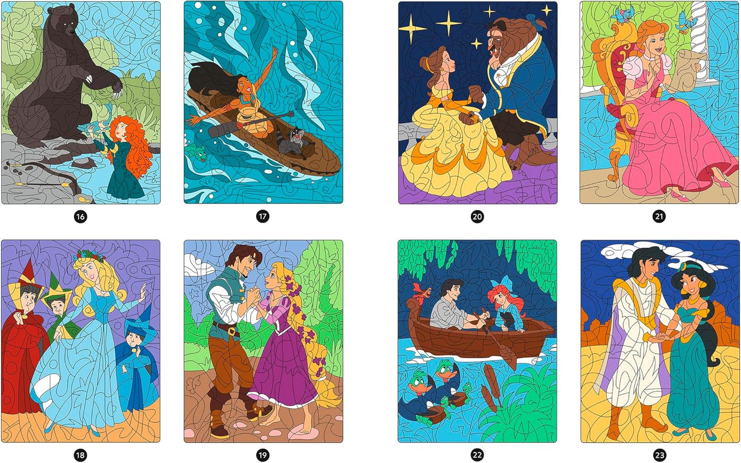 Kids Coloring By Numbers (Princess)