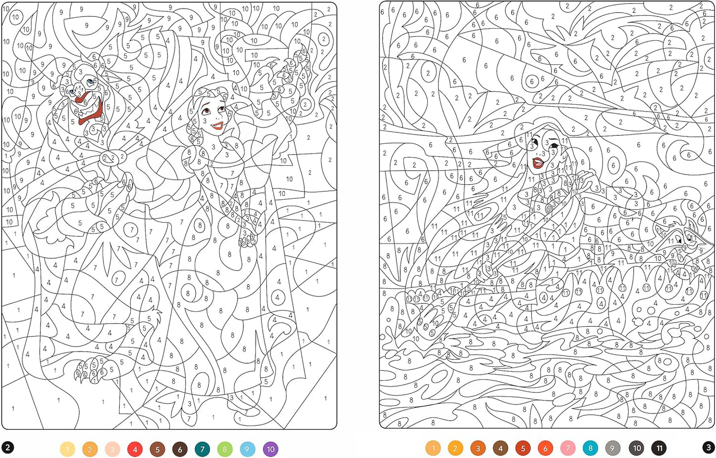 Kids Coloring By Numbers (Princess)
