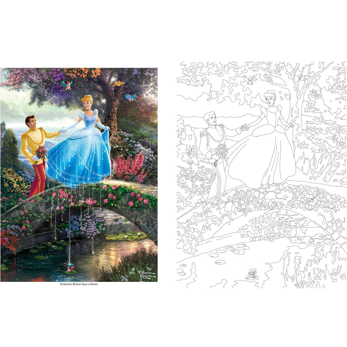 Disney Coloring Book By Thomas Kinkade