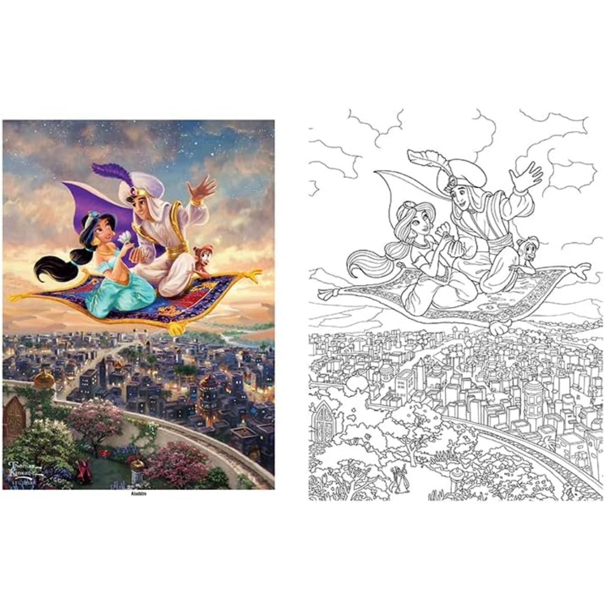 Disney Coloring Book By Thomas Kinkade