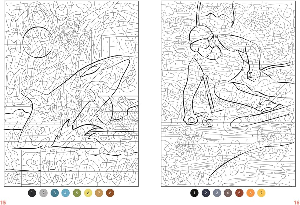 Coloriage Mystery Coloring Books (Life - Hidden Drawing)
