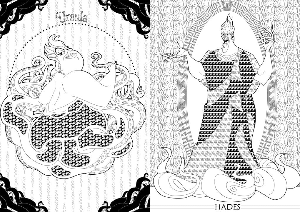 Villains Coloring Book
