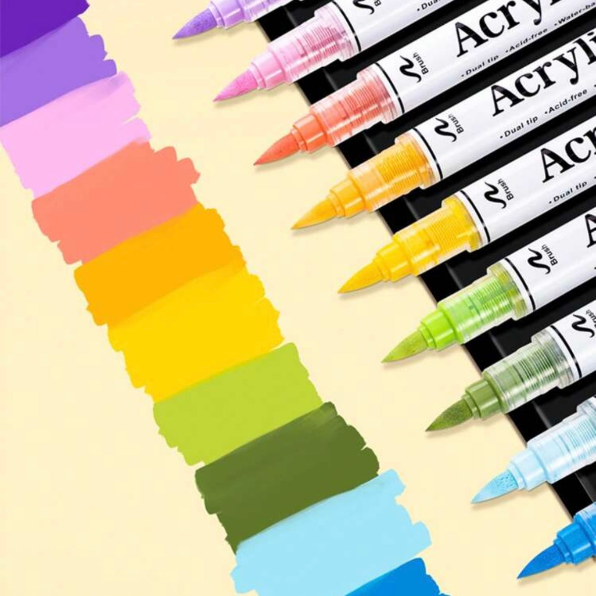 Acrylic Markers Dual-tip (60 colors)