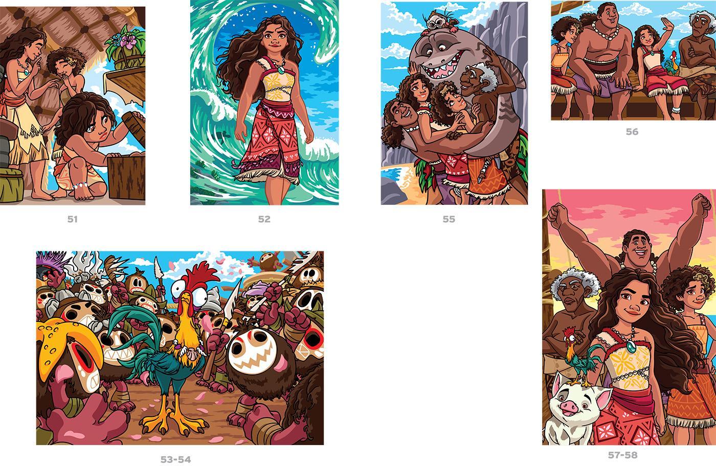 Coloriage Mystery Coloring Books (Moana Tome 2)
