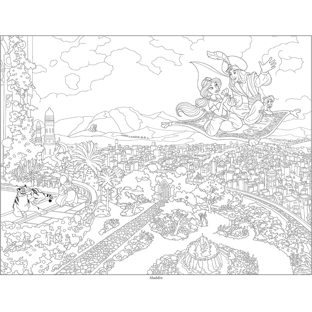 Disney Coloring Poster Book By Thomas Kinkade