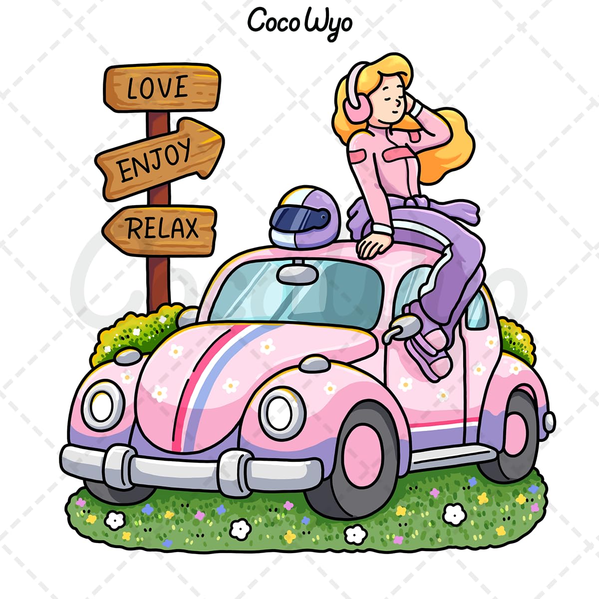 Alcohol Markers Coloring Book : Girl Moments