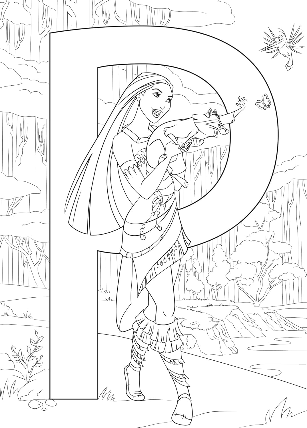 Disney Alphabet Coloring Book