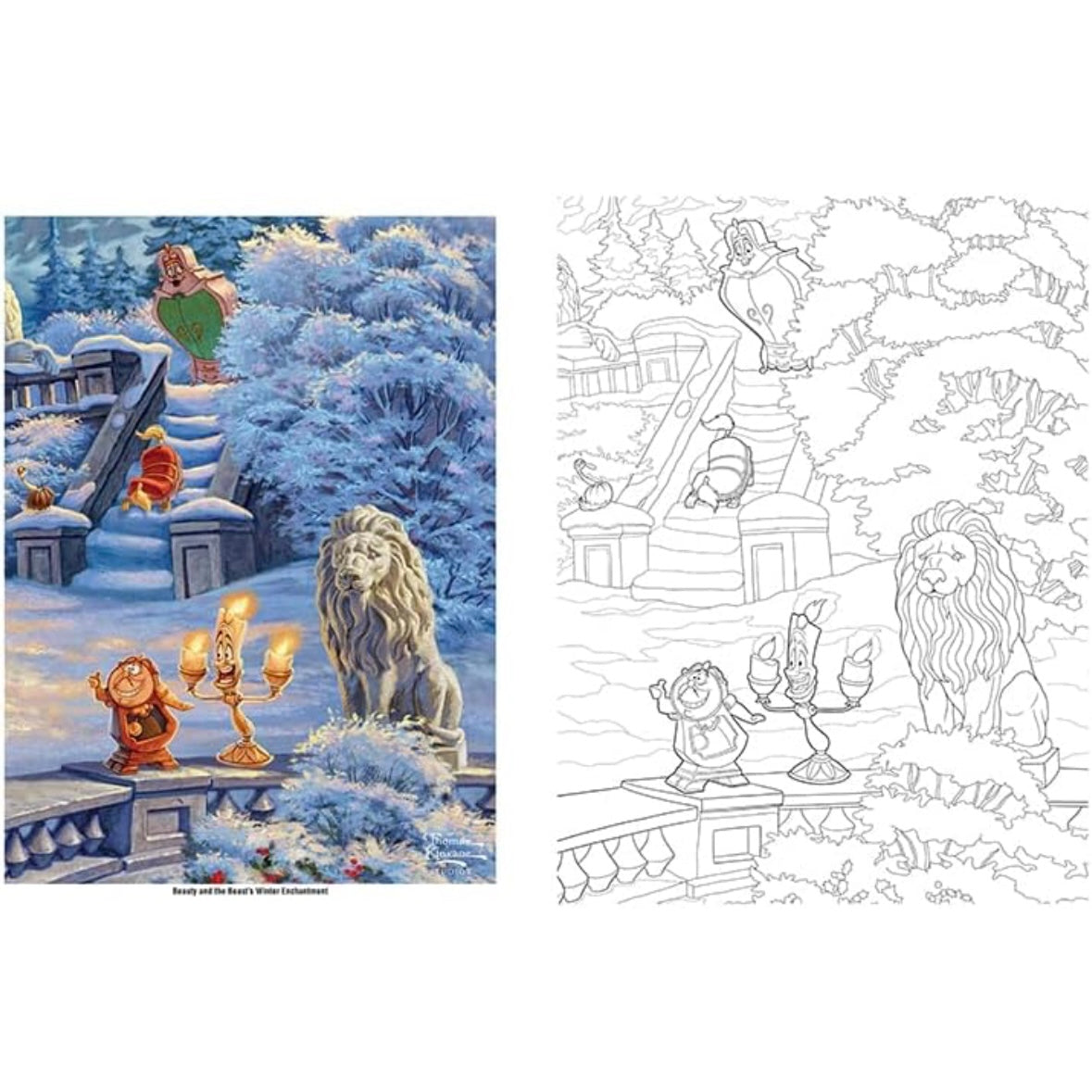 Disney Coloring Book By Thomas Kinkade