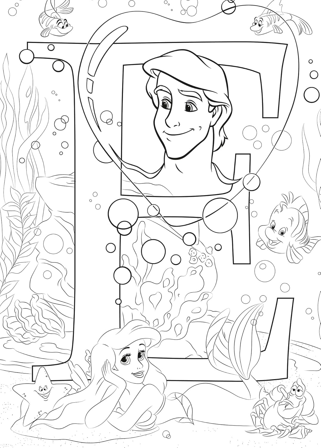 Disney Alphabet Coloring Book