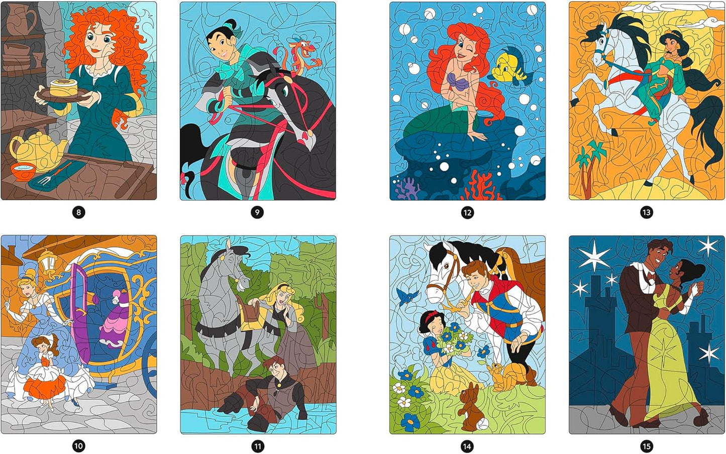 Kids Coloring By Numbers (Princess)
