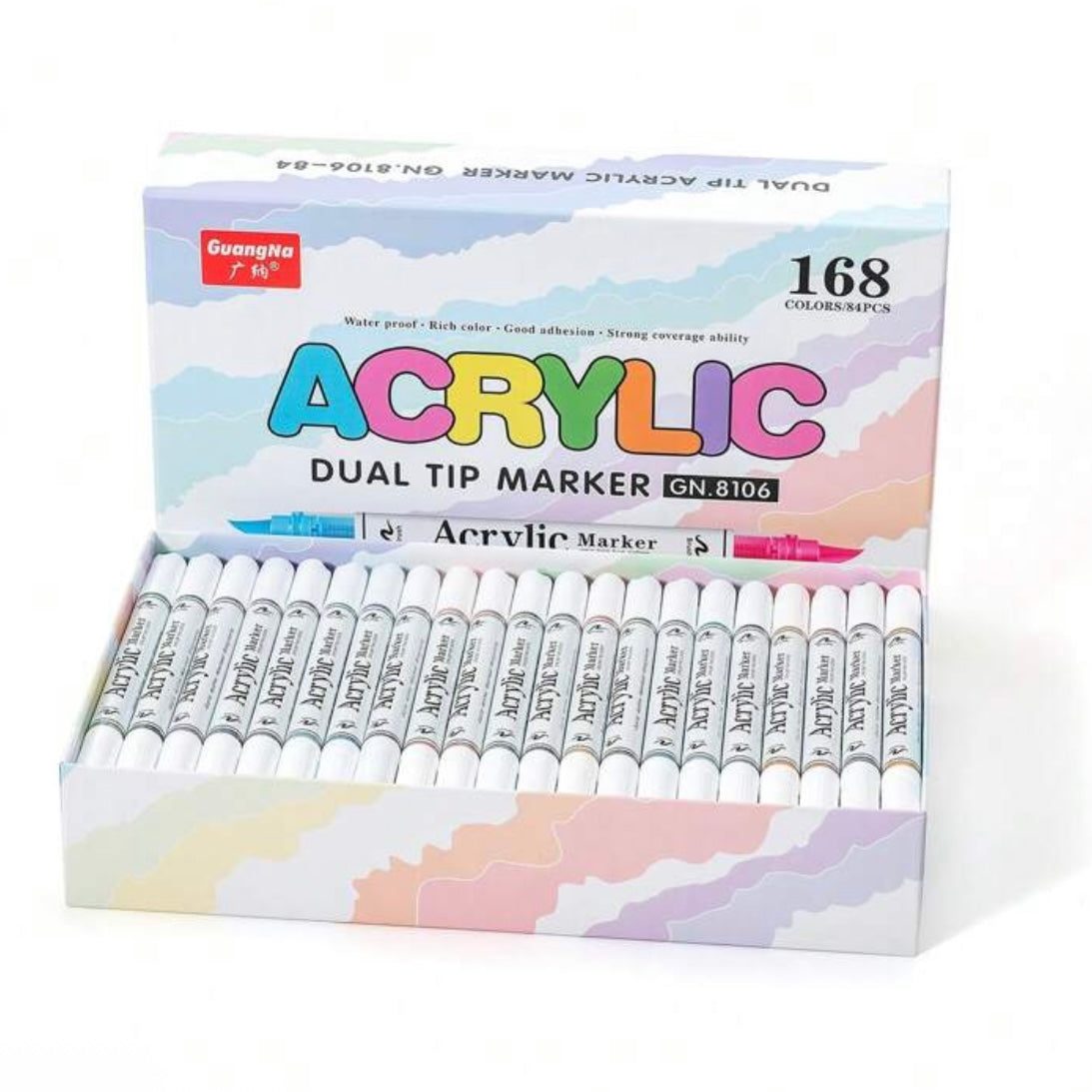 Acrylic Markers Dual-tip (168 colors)