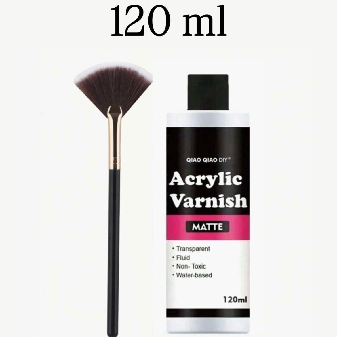 Acrylic Varnish + Brush (Matte - 120 ml)