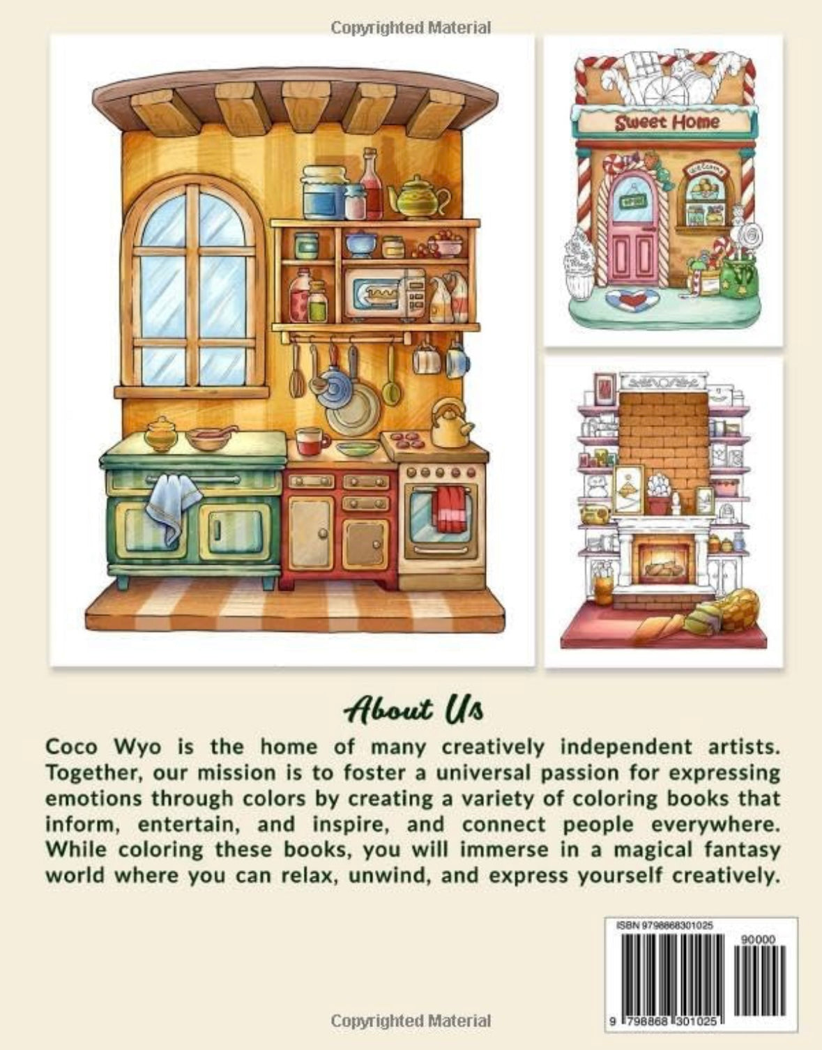 Coco Wyo Relaxing Corner Coloring Book