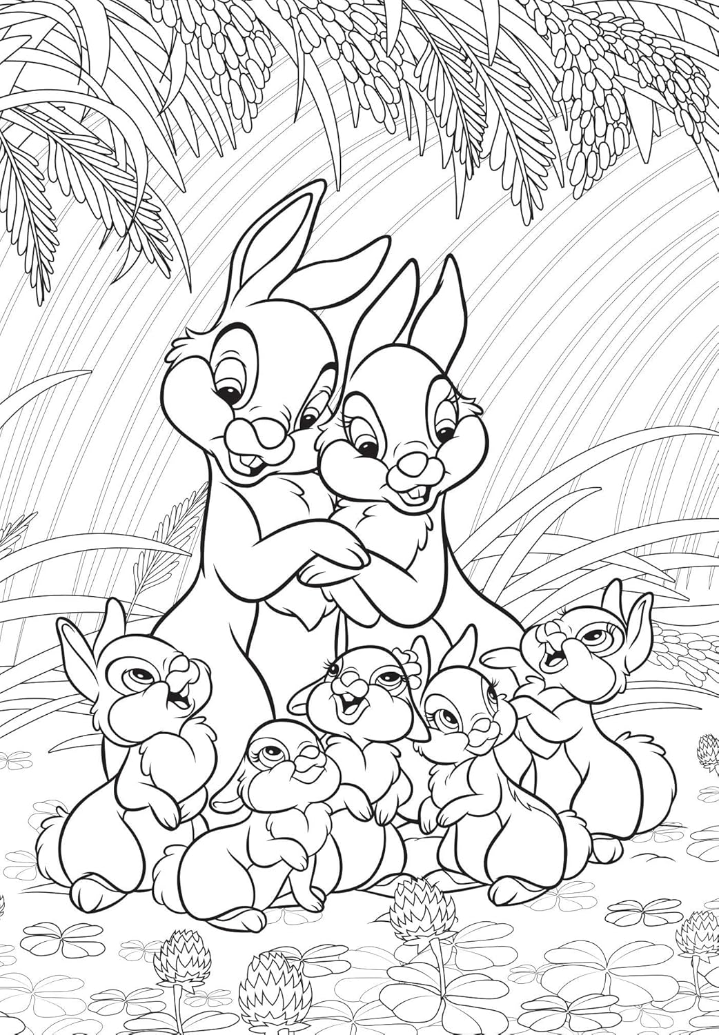 Grand Bloc Mini Coloring Book (Families)