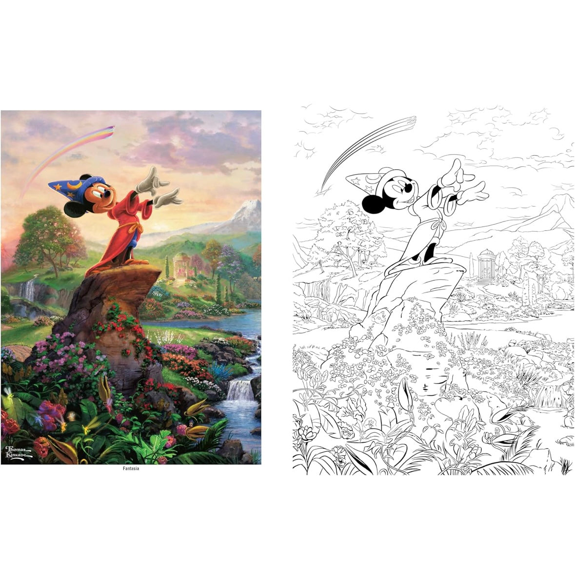 Disney Coloring Book By Thomas Kinkade