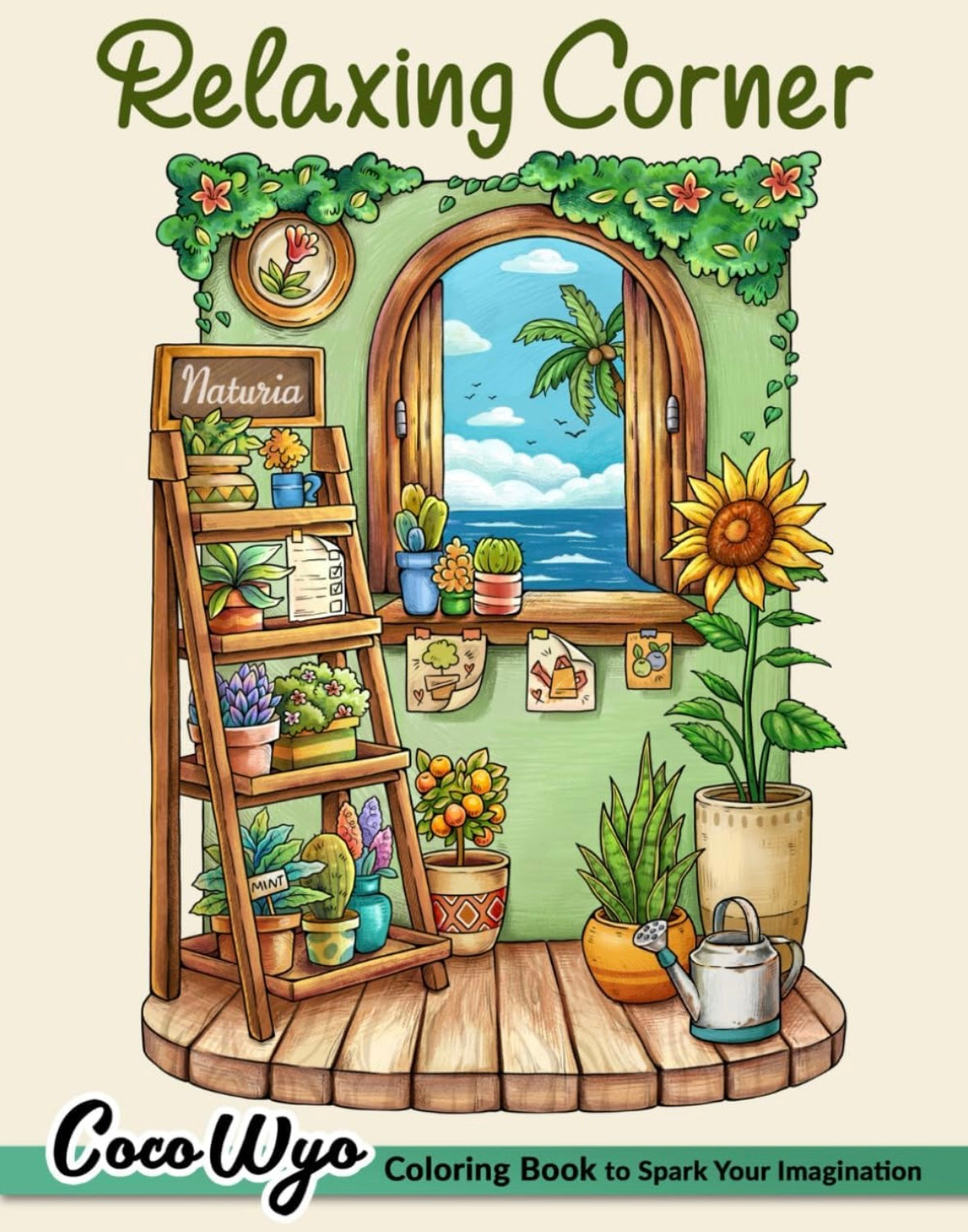 Coco Wyo Relaxing Corner Coloring Book