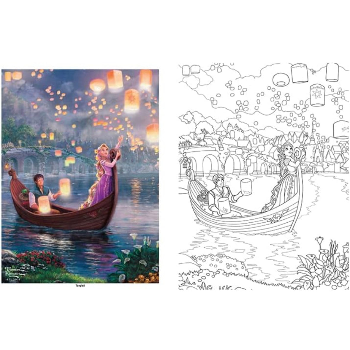 Disney Coloring Book By Thomas Kinkade