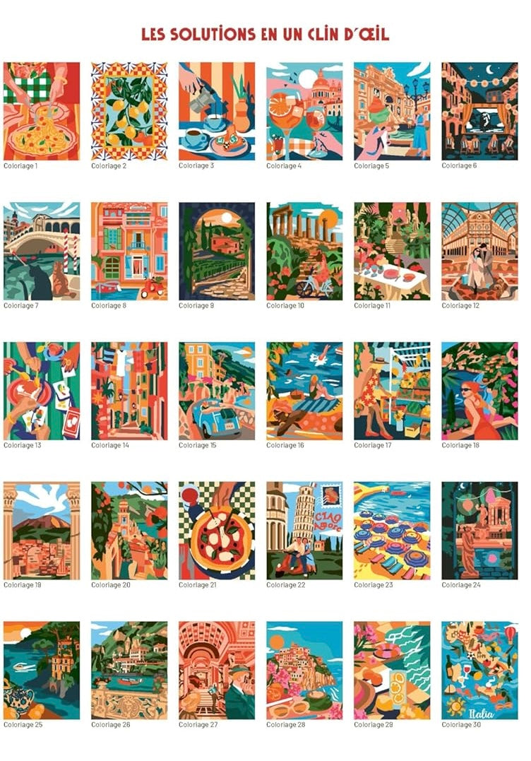 Coloriage Mystery Coloring Books (Italy)