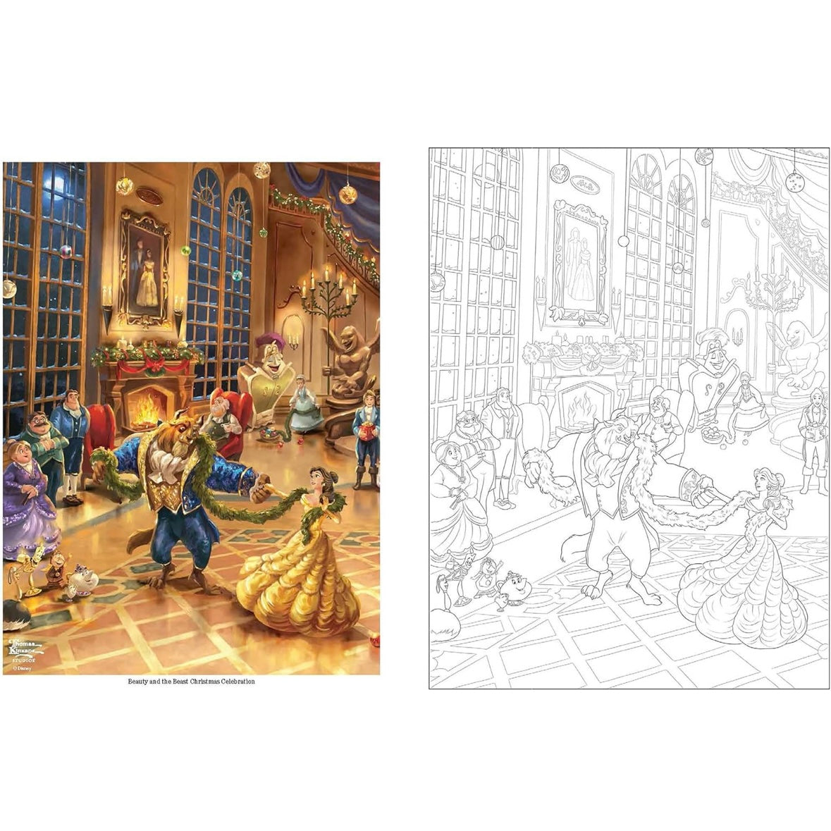 Disney Coloring Book By Thomas Kinkade