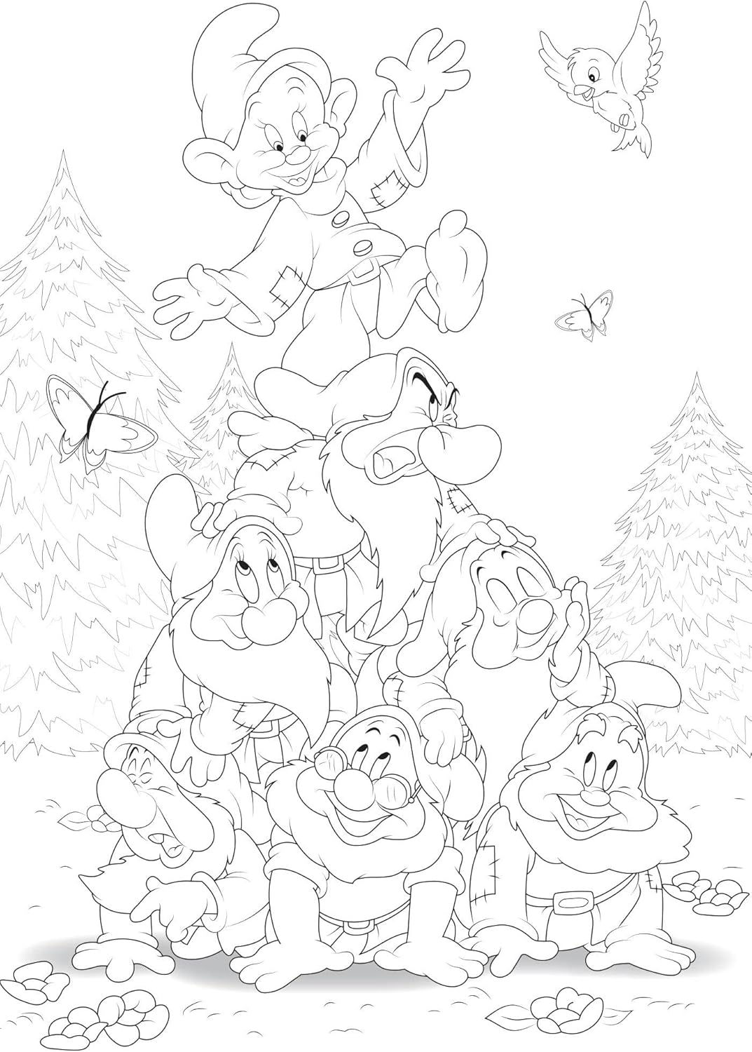 Grand Bloc Mini Coloring Book (Families)