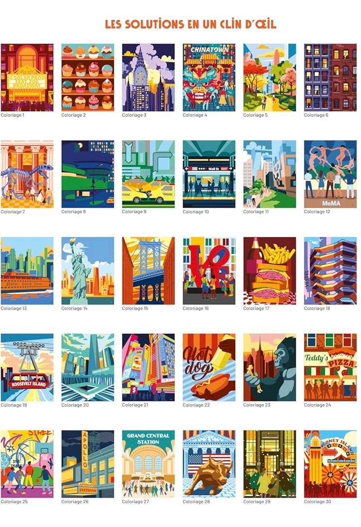 Coloriage Mystery Coloring Books (New York)