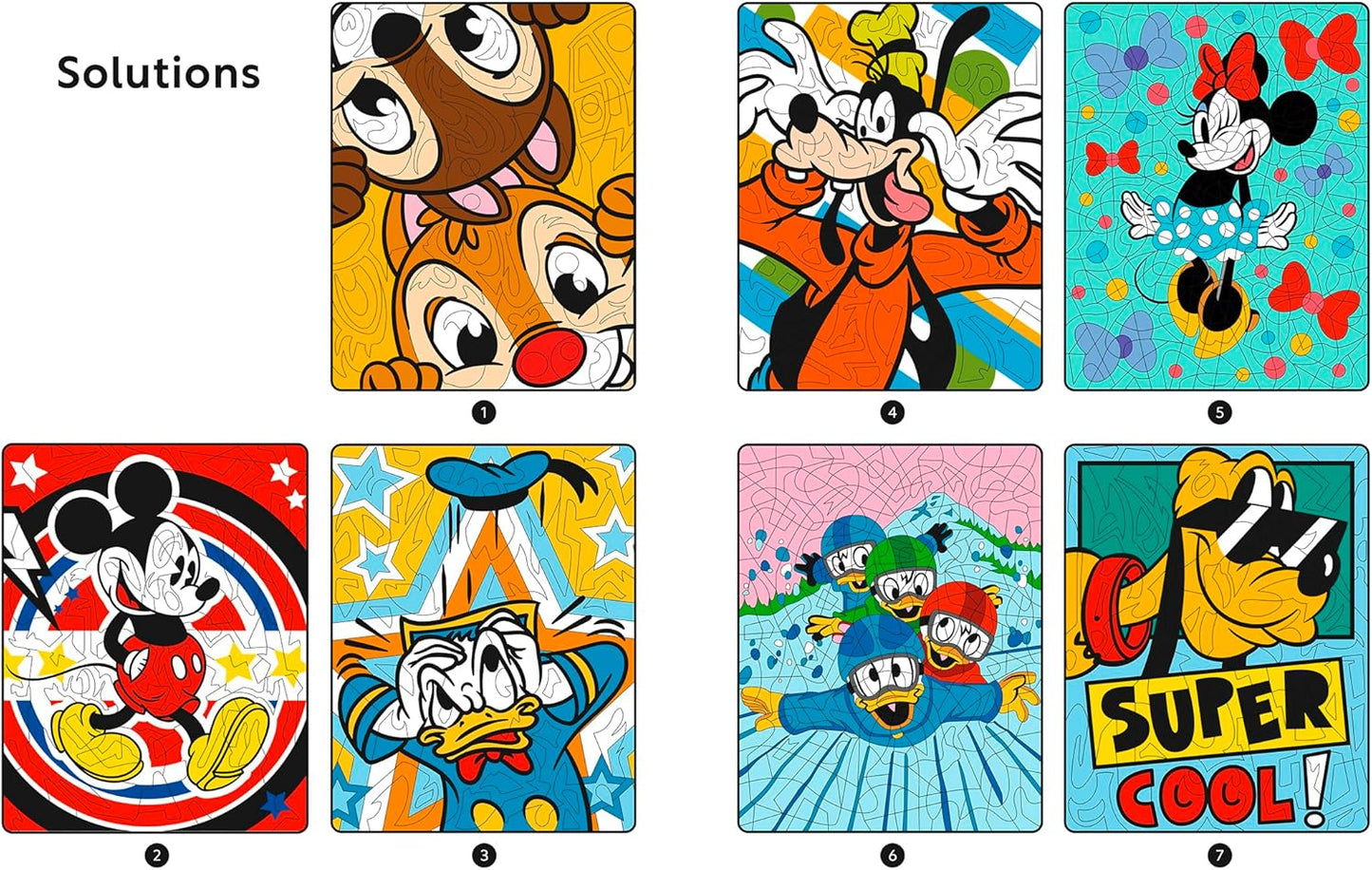 Kids Coloring By Numbers (Mickey & Friends)