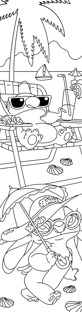 Mini Coloring Pages - Stitch
