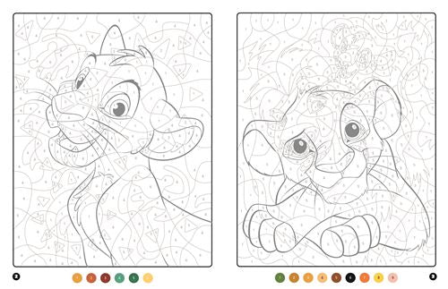 Kids Coloring By Numbers (Lion King - Hidden Character)
