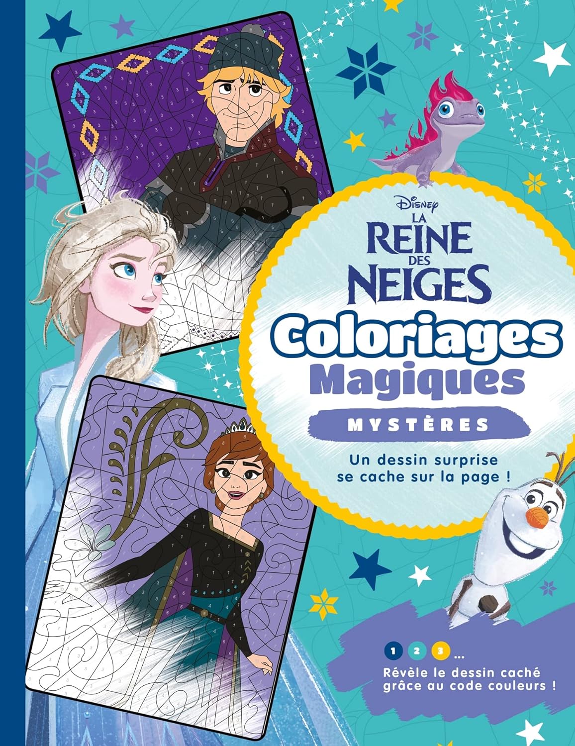 Kids Coloring By Numbers: Frozen