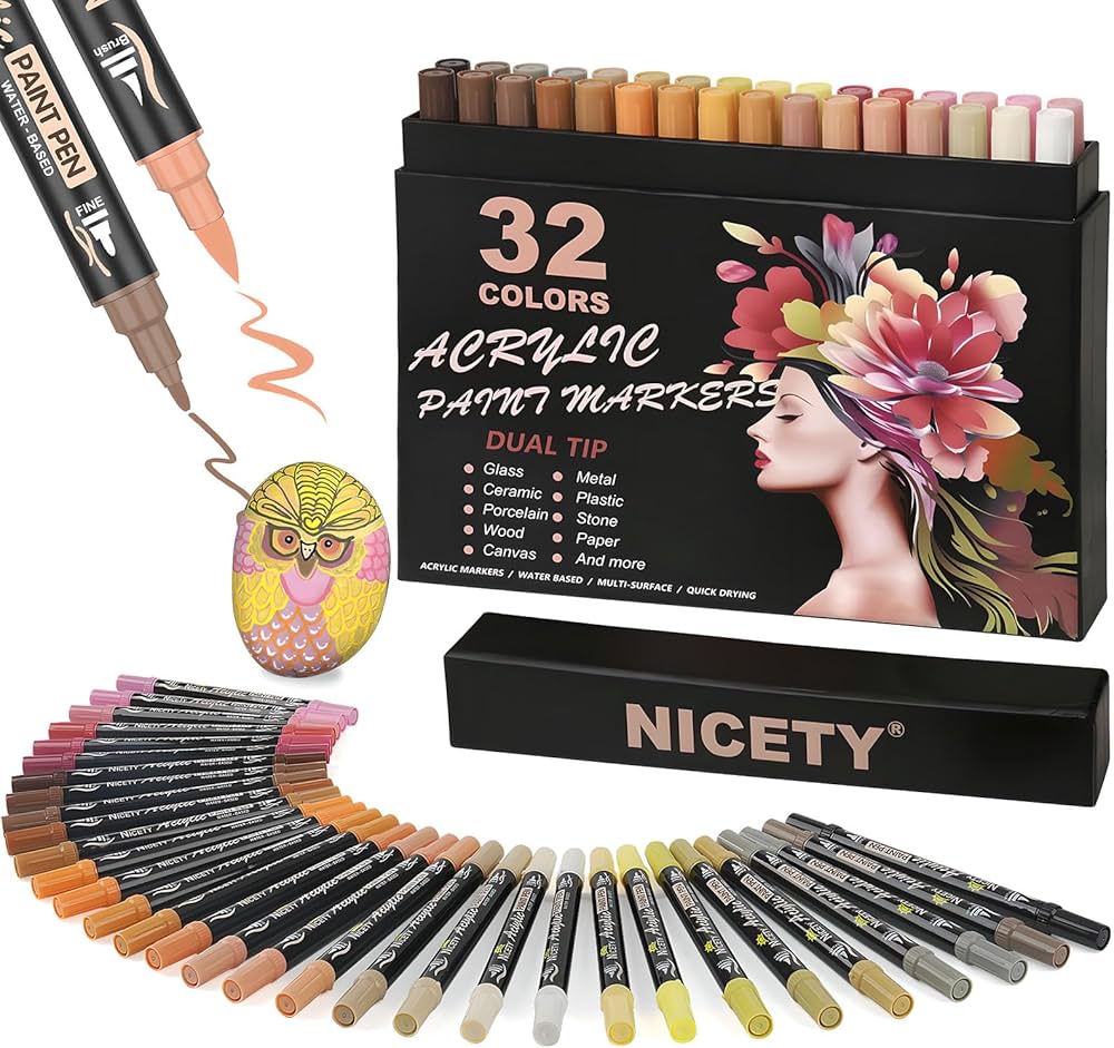 Nicety Acrylic Markers (Skin)