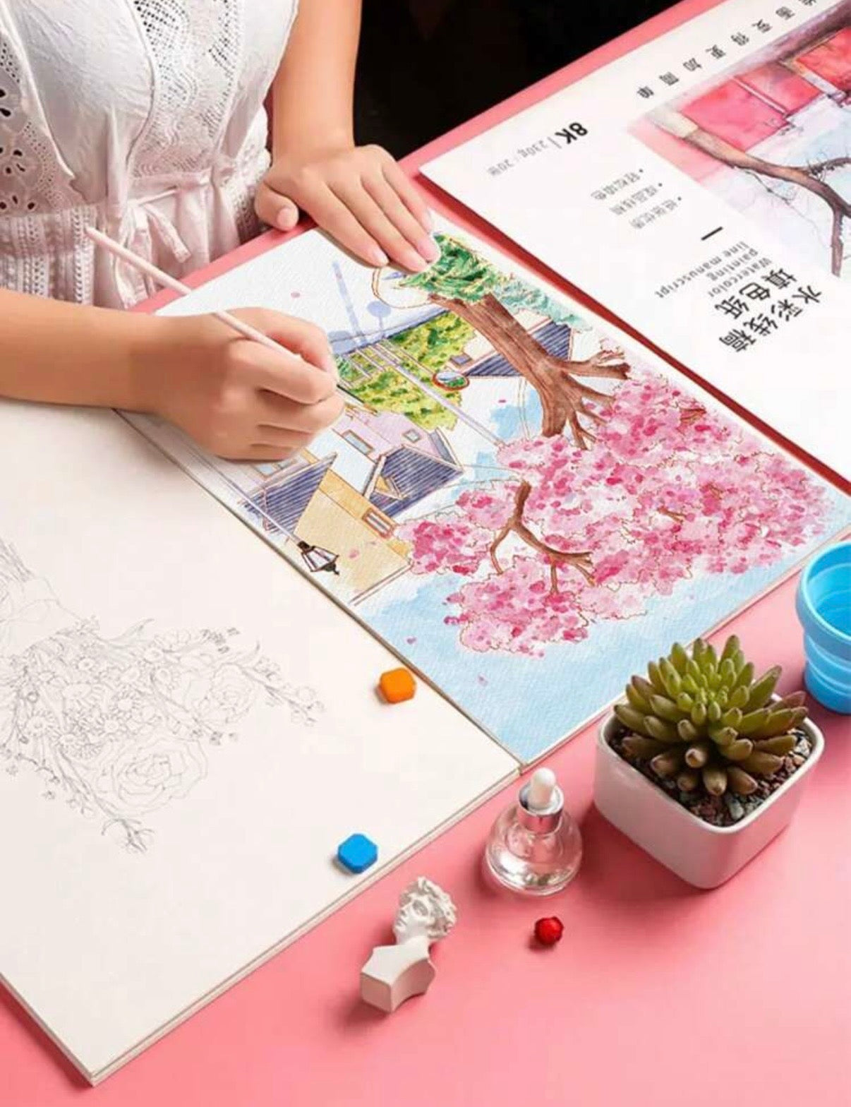 Watercolor Paper Set (Cherry Blossom)