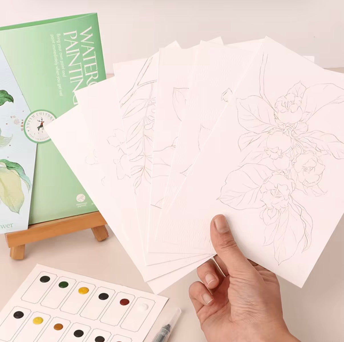 Watercolor Paper Set (Flower Field)