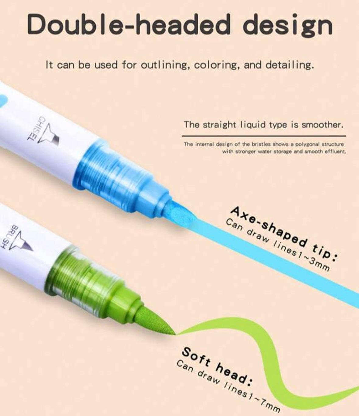 Guangna Dual-tip Acrylic Markers