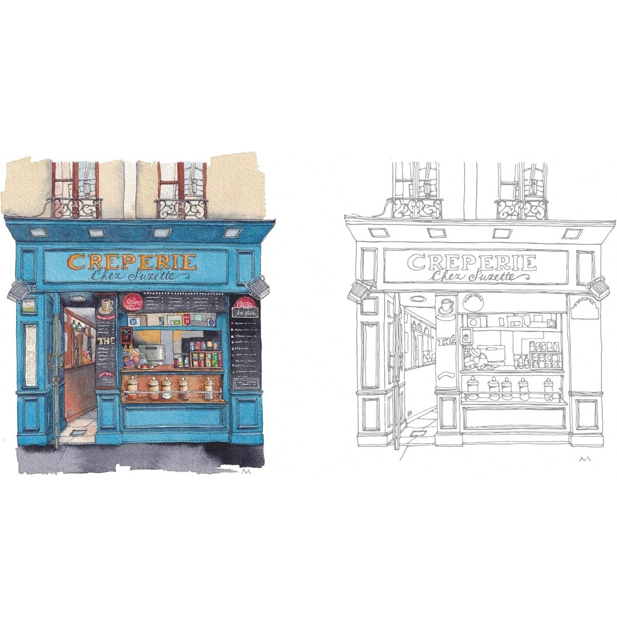 Urban Anna Watercoloring Book: From Paris With Love