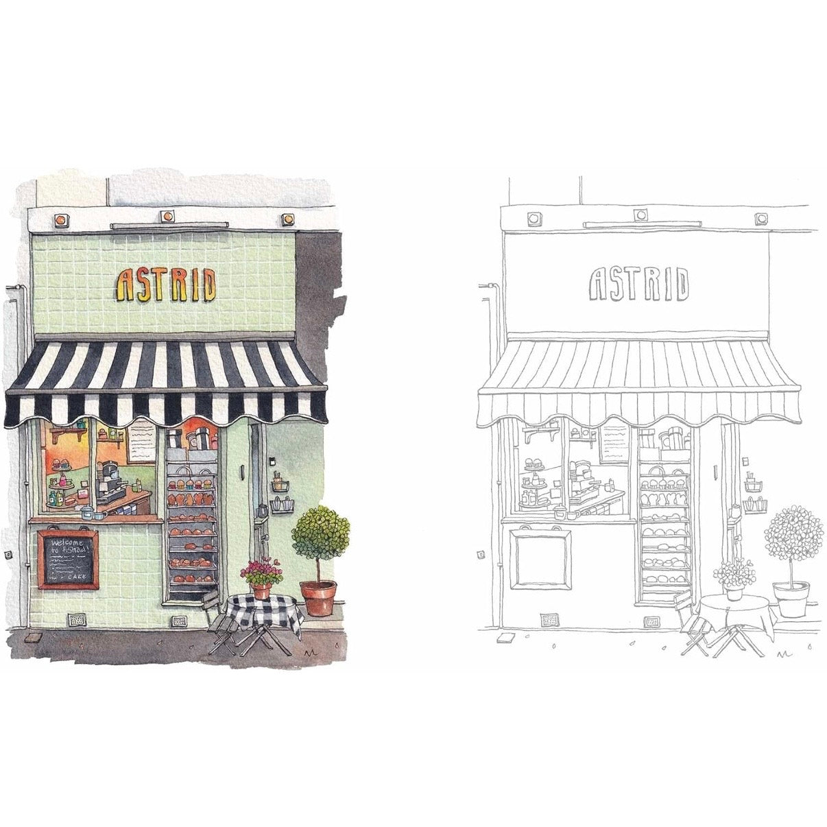 Urban Anna Watercoloring Book: Whimsical World