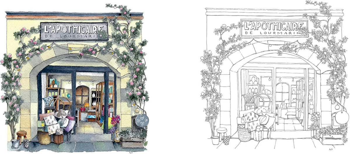 Urban Anna Watercoloring Book: Pretty Windows