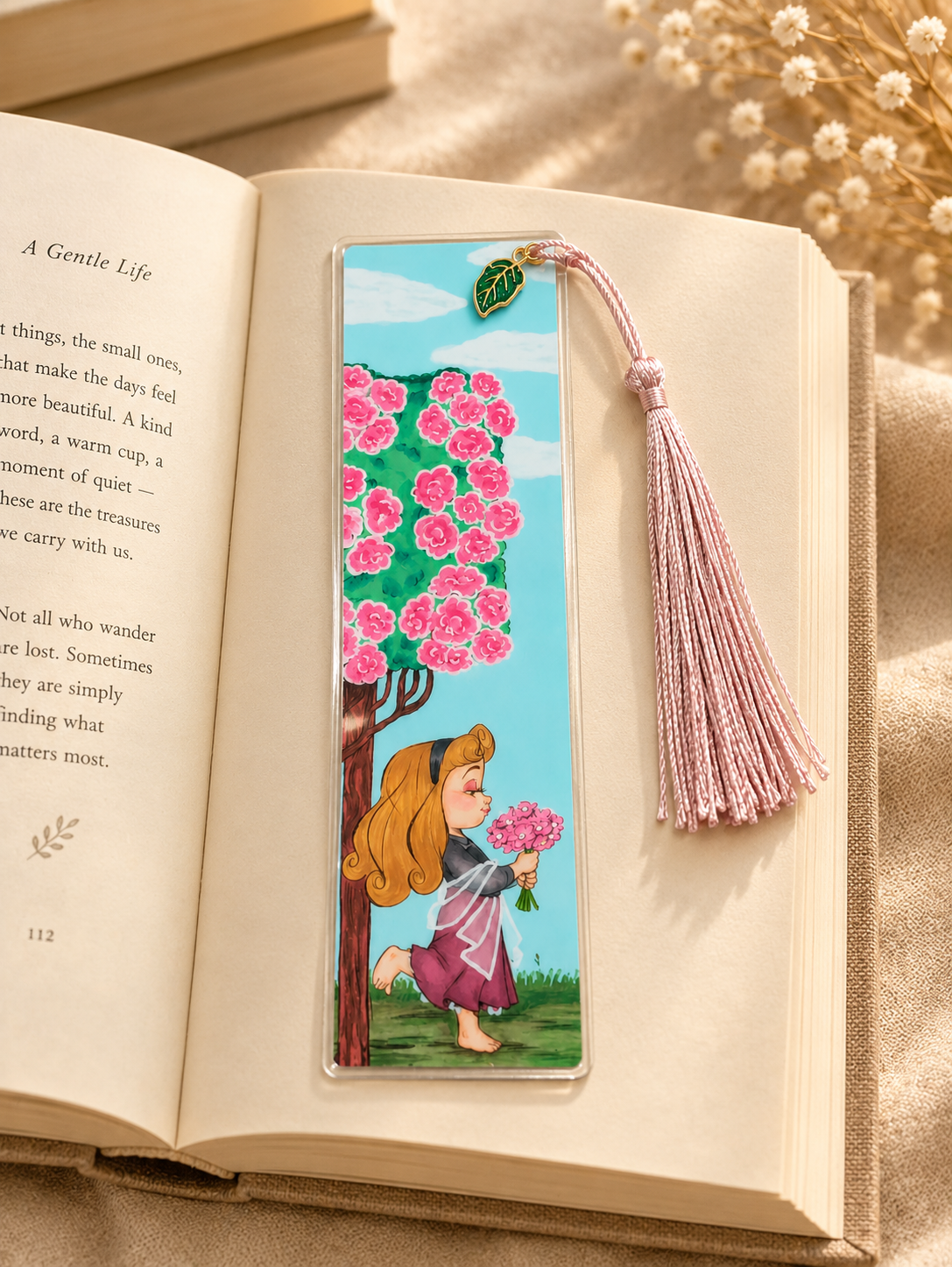 Hand Colored Bookmark