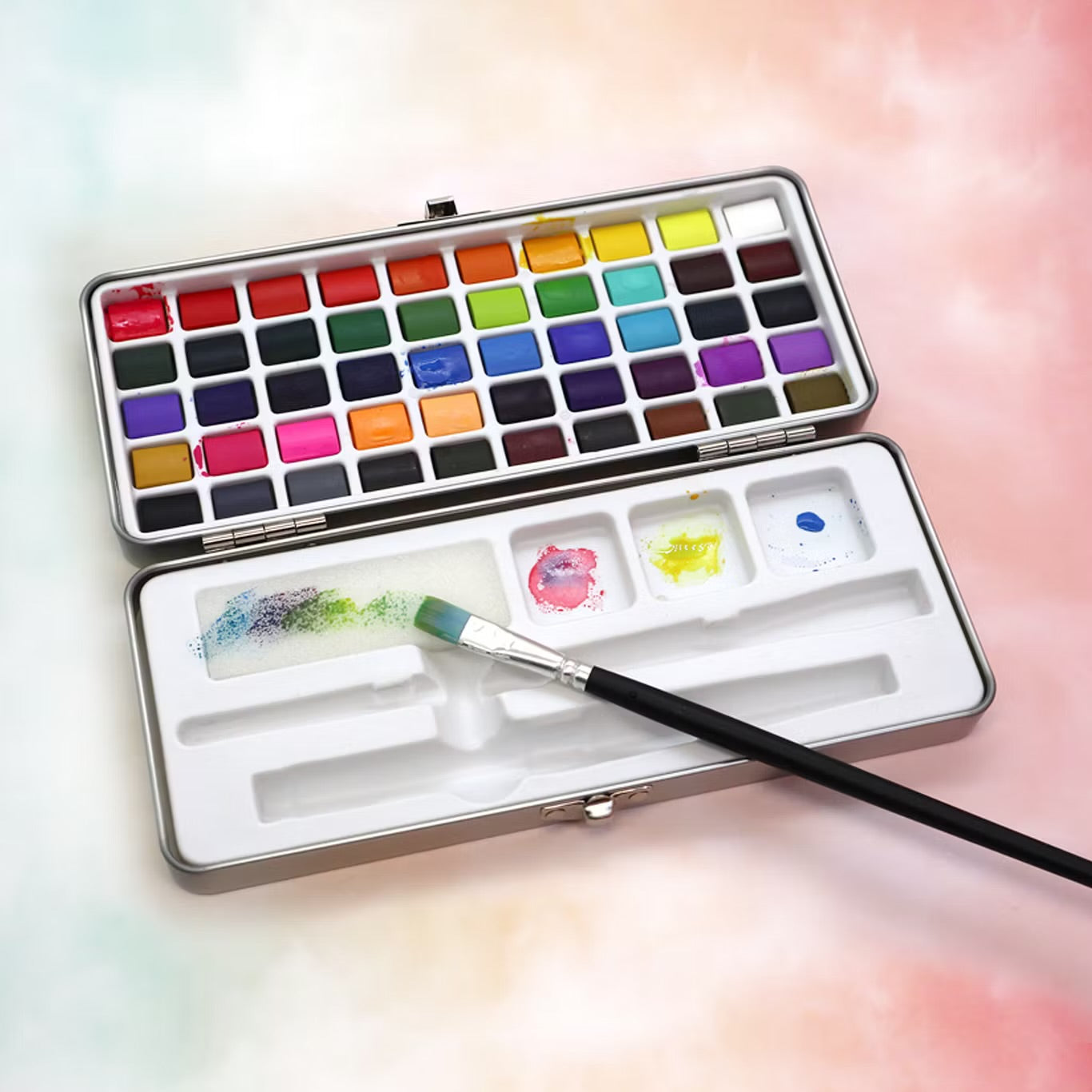 Seamiart Watercolors (40 Standard Colors + 10 Pearl Colors)
