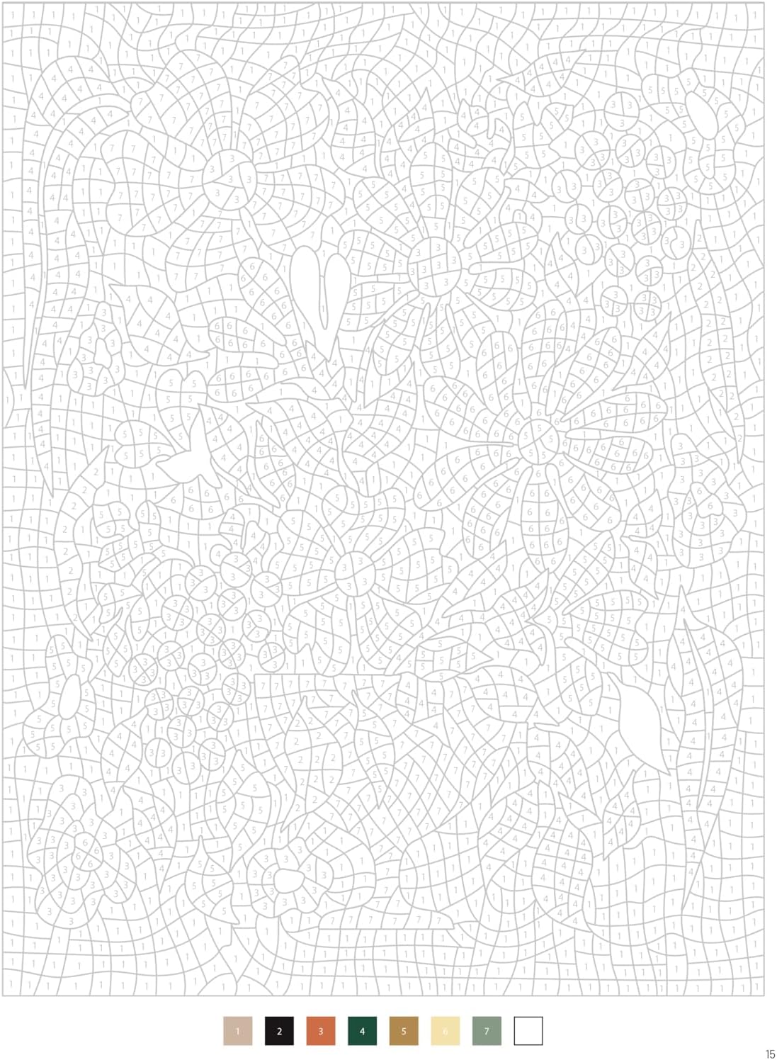 Mystery Coloring Book: Flowers