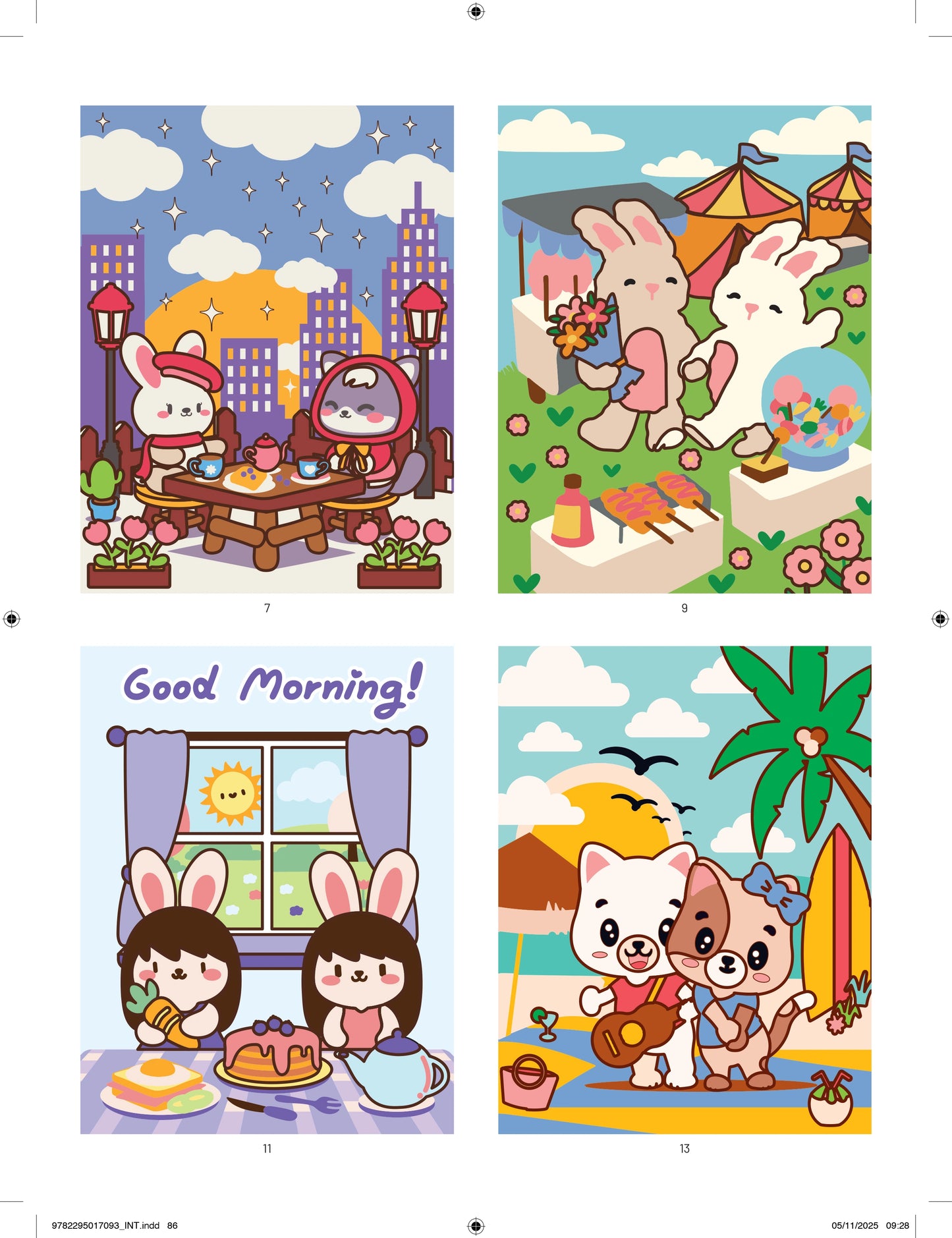 Coloriage Mystery Coloring Books (Cosy Kawaii)