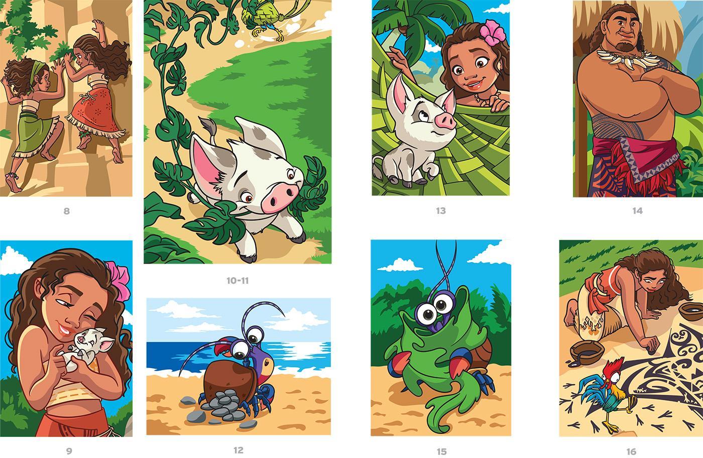 Coloriage Mystery Coloring Books (Moana Tome 2)