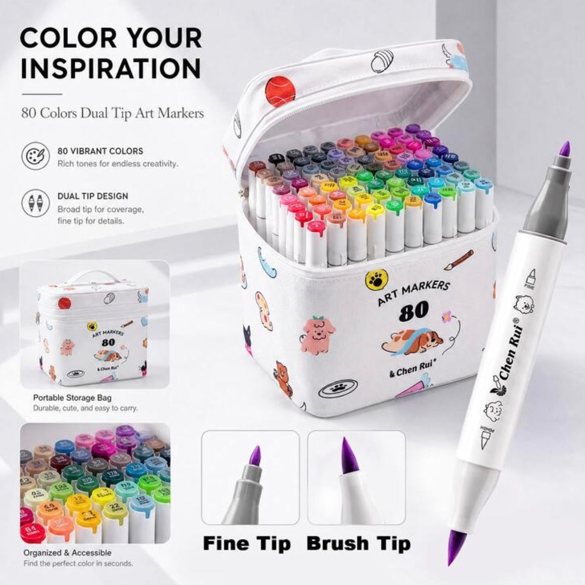 Chen Rui Alcohol Markers (80 colors)